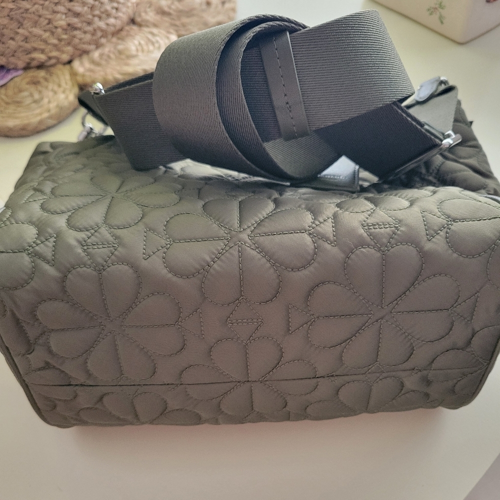 Kate Spade Small Quilted Tilly Shoulder Bag in Oolong Green - Picture 5 of 7